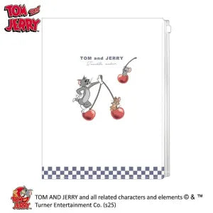 T_Tom and Jerry 6P Clear File / Cherry