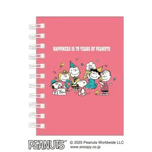 T_Snoopy A6 W Ring Notebook / Party