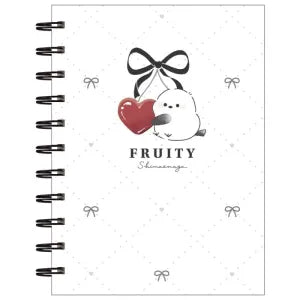 T_Cute Bird A6 W-Ring Notebook / Fruity Shimaenaga