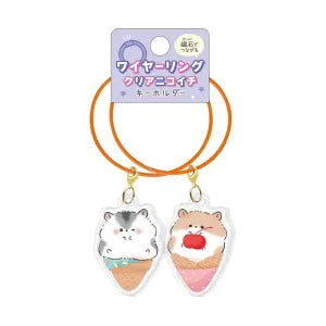 Wire Ring Clear Pair Key Holder / Petit Monyu