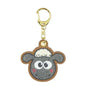 Cute Shaun Chenille Embroidered Felt Keychain - Shaun (Smiling)