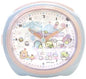 Sumikkogurashi Bell Alarm Clock with Continuous Seconds Hand Tapioca Blue
