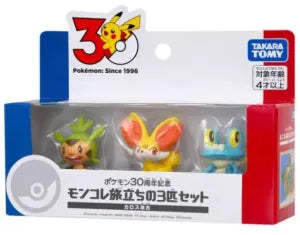 Pokémon 30th Anniversary Moncolle Departure 3-Pokémon Set Kalos Region