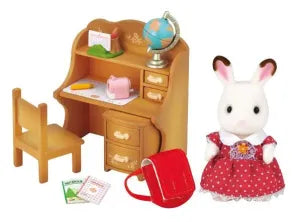 Chocolate Rabbit Girl & Furniture Set