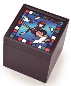 The Witch's Delivery Service Stained Glass Wind Box Music Box
