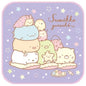 Sumikkogurashi Petit Towel Sleepover Party Purple