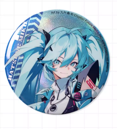Moeyu Hatsune Miku Badge, RAVE Series, Official Vocaloid Anime Pin - Kanako.store