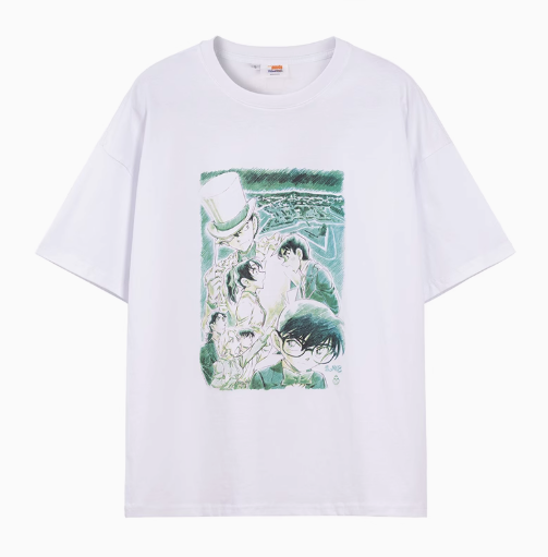 Moeyu Detective Conan Million Dollar Five-pointed Star hand-painted poster short-sleeved T-shirt loose two-dimensional peripherals - Kanako.store