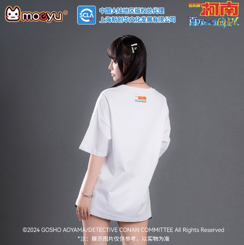Moeyu Detective Conan Million Dollar Five-pointed Star hand-painted poster short-sleeved T-shirt loose two-dimensional peripherals - Kanako.store