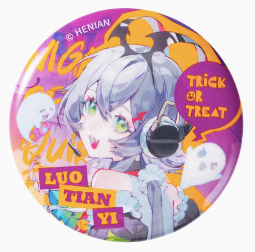 Moeyu Luo Tianyi Vsinger Monster Night Series Tinplate Badge - Kanako.store