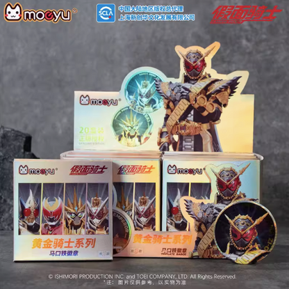 Moeyu Kamen Rider Golden Knight Series Tinplate Badge, Geiz, Calibur, Zi-O Collectible Pin - Kanako.store