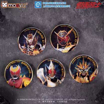 Moeyu Kamen Rider Golden Knight Series Tinplate Badge, Geiz, Calibur, Zi-O Collectible Pin - Kanako.store