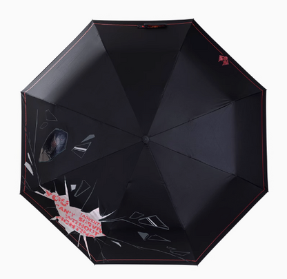 Moeyu Kamen Rider Ryuki Color-Changing Umbrella, Official Folding Umbrella with Water, Reactive Design - Kanako.store