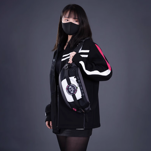 Moeyu Kamen Rider Decade Belt-Inspired Shoulder Bag, Official Chest/ Waist Bag with Henshin Design - Kanako.store