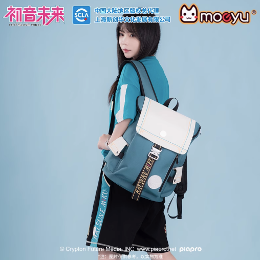 Moeyu Hatsune Miku Dimensional Discovery Backpack, Cute Large, Capacity Miku Anime Bag - Kanako.store