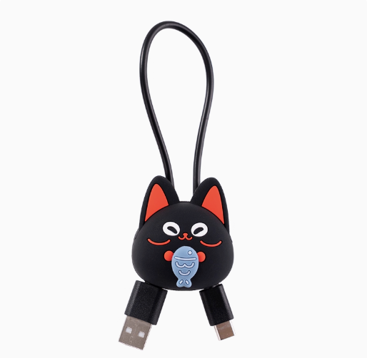 Moeyu Wuhua Mishin Tanuki Tray-Inspired 3D Cable Organizer, Cute Data & Charging Cord Holder - Kanako.store