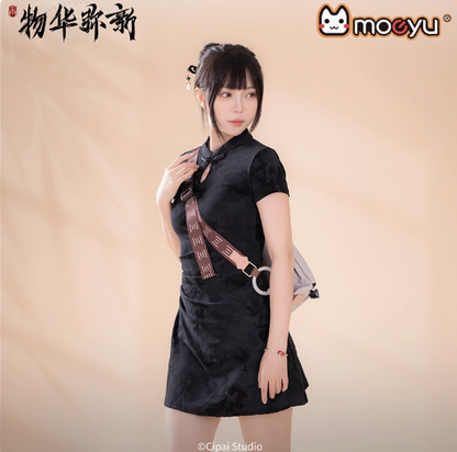 Moeyu Wuhua Mishin Tanuki Tray-Inspired Chest Bag, Unisex Outdoor Crossbody Shoulder Bag - Kanako.store