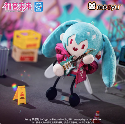 Moeyu Hatsune Miku “Radio Wave Invasion” Ant-Style Plush Magnet Keychain, Miku Chibi Doll Figure - Kanako.store