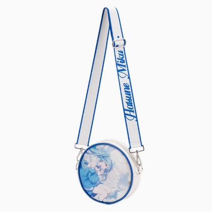 Moeyu Hatsune Miku “Sweet Dreamscape” Round Crossbody Bag, Cute Shoulder Bag for Daily Use and Gifts - Kanako.store
