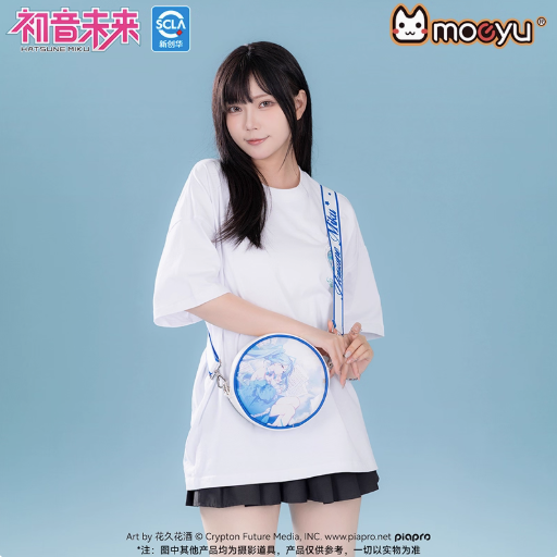 Moeyu Hatsune Miku “Sweet Dreamscape” Round Crossbody Bag, Cute Shoulder Bag for Daily Use and Gifts - Kanako.store