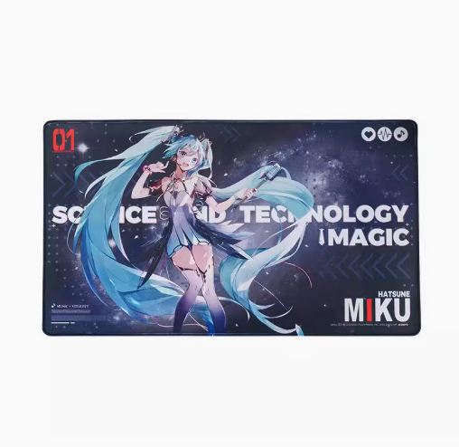 Moeyu Hatsune Miku Gaming Mouse Pad, Vocaloid Anime Desk Mat for Home & Office - Kanako.store