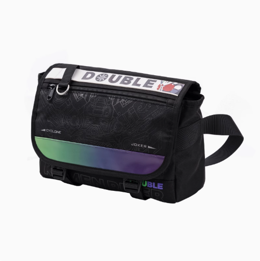 Moeyu Kamen Rider W Crossbody Bag, Double Rider-Inspired Shoulder Bag with Multi-Layer Storage - Kanako.store