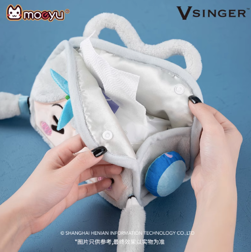 Moeyu Luo Tianyi Squint-Eye Series Plush Tissue Box, Vsinger Cute Anime Paper Holder - Kanako.store