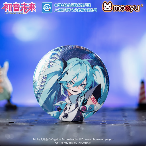 Moeyu Hatsune Miku Badge, RAVE Series, Official Vocaloid Anime Pin - Kanako.store