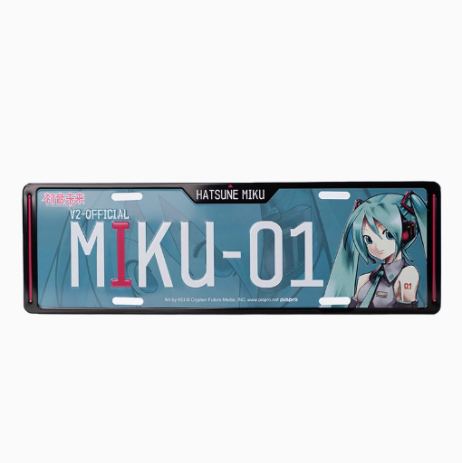 Moeyu Hatsune Miku V2 Art License Plate - Kanako.store