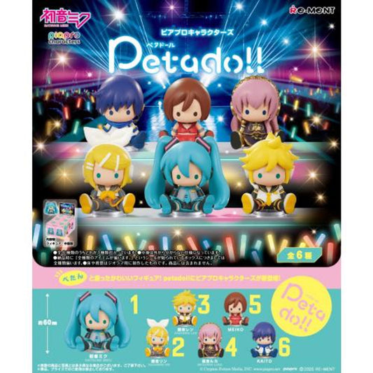 Re-ment Hatsune Miku Series Petadoll Piapro Characters – Complete Box of 6 Figures