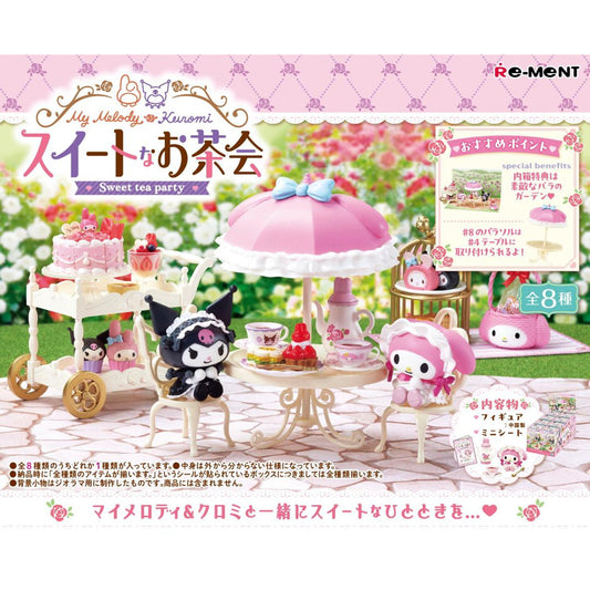 Re-ment My Melody & Kuromi Sweet Tea Party 8pcs Complete Box | Sanrio Miniature Set